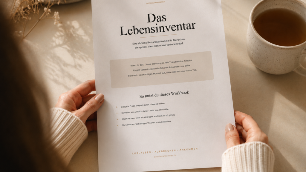 Lebensinventar Workbook zur Selbstreflexion und persönlichen Bestandsaufnahme
