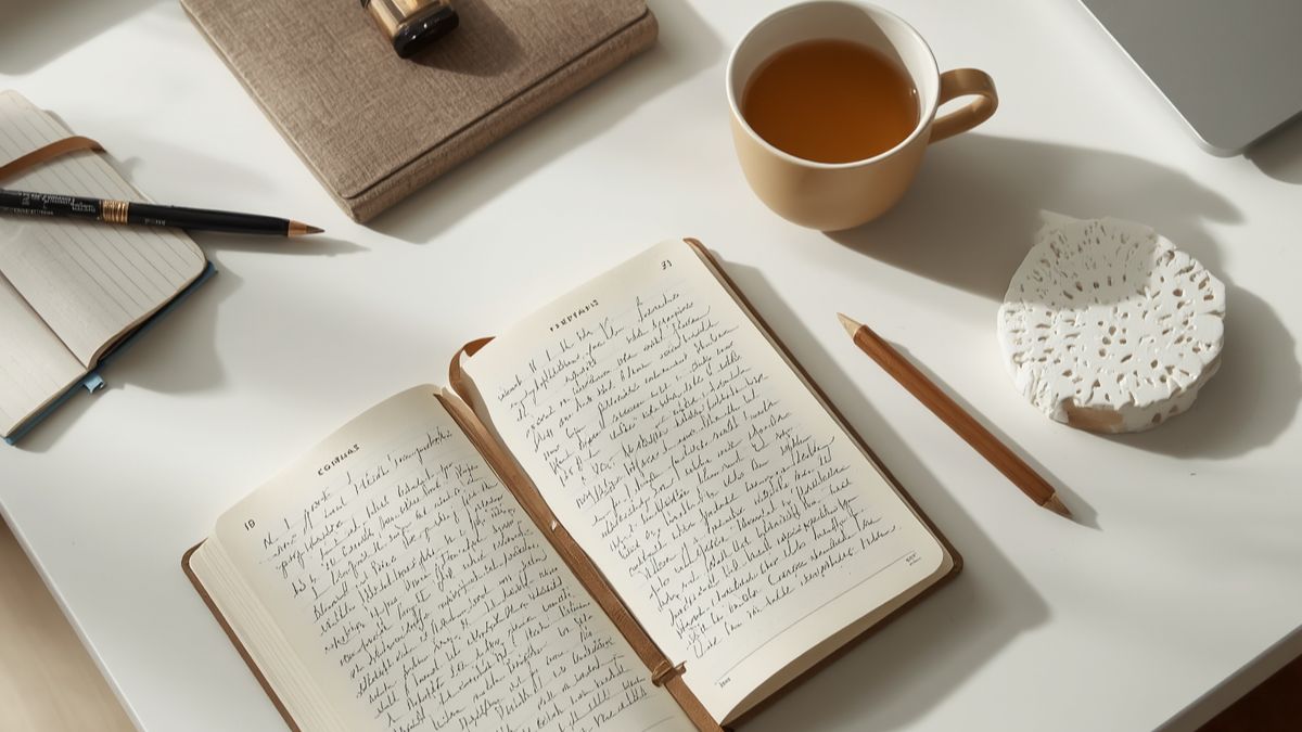 Journal für Selbstreflexion und bewusstes Nachdenken über das eigene Leben